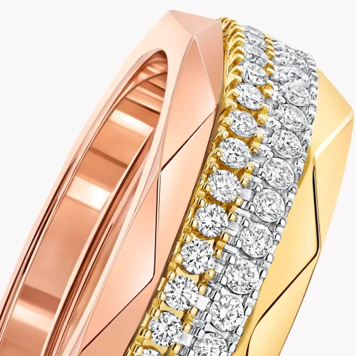 Graff Laurence Signature Four-Row Layered Diamond Ring^ Laurence Graff Signature|Rings