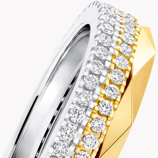 Graff Laurence Signature Three-Row Layered Diamond Ring^ Laurence Graff Signature|Rings