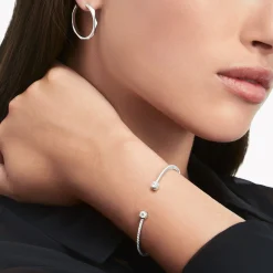 Graff Laurence Signature Open Diamond Bangle^ Bridal Jewelry|White Gold