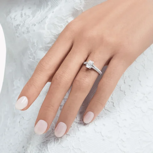 Graff Legacy Emerald Cut Diamond Engagement Ring^ Emerald|Legacy