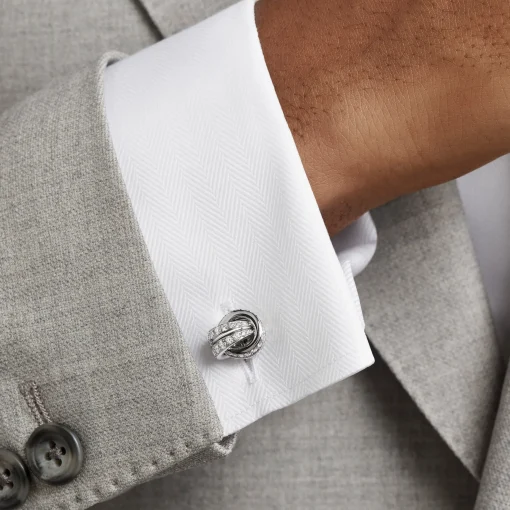 Graff Love Knot Diamond Cufflinks^ Men's Jewelry