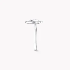 Graff Mini Butterfly Silhouette Diamond Ring^ White Gold|Butterfly