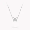Graff Mini Butterfly Silhouette Diamond Pendant^ White Gold|Butterfly