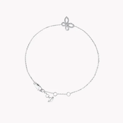 Graff Mini Butterfly Silhouette Diamond Bracelet^ White Gold|Butterfly