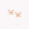 Graff Mini Butterfly Stud Earrings^ Rose Gold|Butterfly