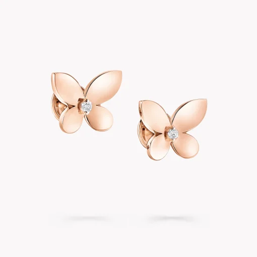 Graff Mini Butterfly Stud Earrings^ Rose Gold|Butterfly