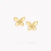 Graff Mini Butterfly Stud Earrings^ Yellow Gold|Butterfly