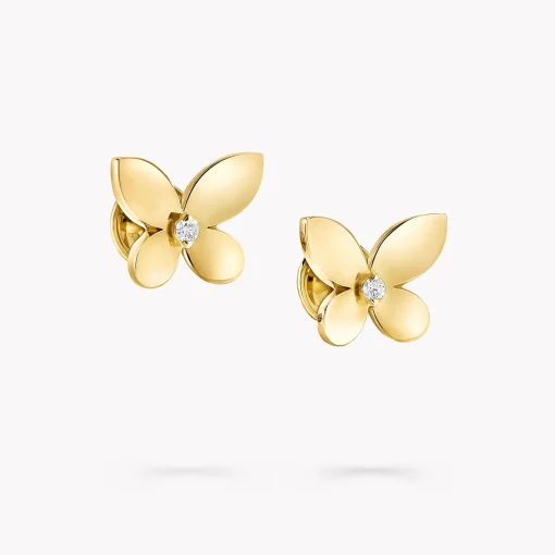 Graff Mini Butterfly Stud Earrings^ Yellow Gold|Butterfly