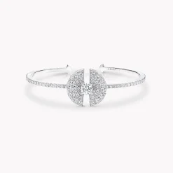 Graff Night Moon Diamond Bangle^ White Gold|Tribal