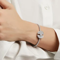 Graff Night Moon Diamond Bangle^ White Gold|Tribal