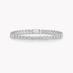 Graff Oval Cut Diamond Bracelet^ White Gold|White Diamond