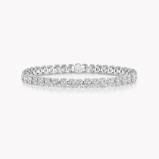 Graff Oval Cut Diamond Bracelet^ White Gold|White Diamond