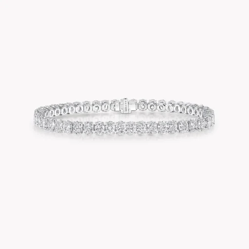 Graff Oval Cut Diamond Bracelet^ Bridal Jewelry|White Gold