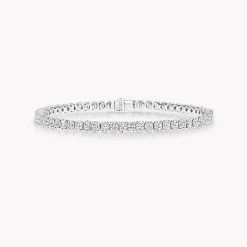 Graff Oval Cut Diamond Bracelet^ Bridal Jewelry|White Gold