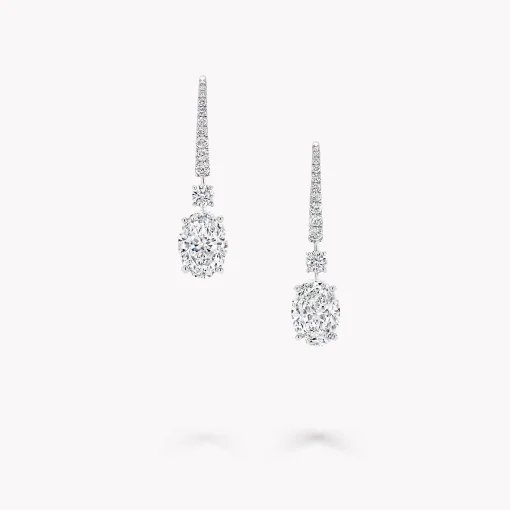 Graff Oval Diamond Earrings^ White Diamond|Classic Graff