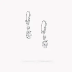 Graff Oval Diamond Earrings^ White Diamond|Classic Graff