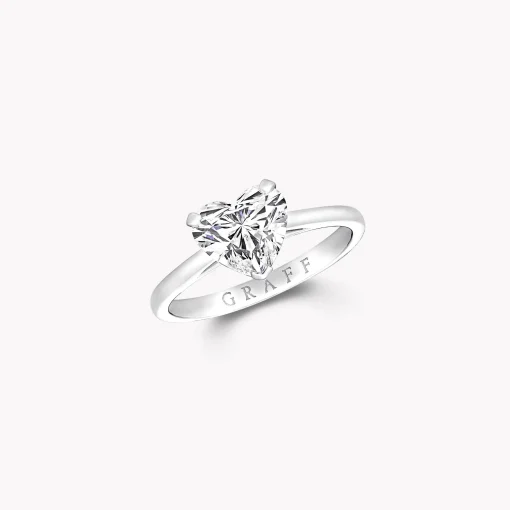 Graff Paragon Heart Shape Diamond Engagement Ring^ Heart|Paragon