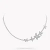 Graff Pavé Butterfly Abstract Diamond Necklace^ Bridal Jewelry|Butterfly