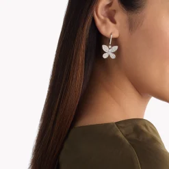 Graff Pavé Butterfly Diamond Drop Earrings^ White Diamond|Butterfly