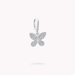 Graff Pavé Butterfly Diamond Drop Earrings^ White Diamond|Butterfly