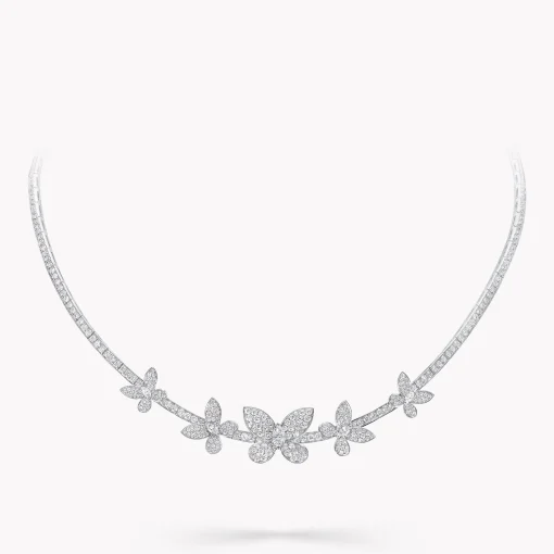 Graff Pavé Butterfly Diamond Necklace^ Bridal Jewelry|Butterfly