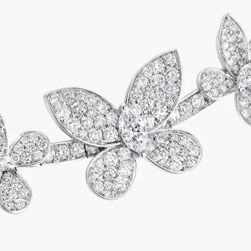 Graff Pavé Butterfly Diamond Necklace^ Bridal Jewelry|Butterfly