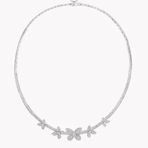 Graff Pavé Butterfly Diamond Necklace^ Bridal Jewelry|Butterfly