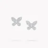 Graff Pavé Butterfly Diamond Small Stud Earrings^ White Gold|Butterfly