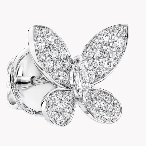 Graff Pavé Butterfly Diamond Small Stud Earrings^ White Gold|Butterfly