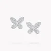 Graff Pavé Butterfly Diamond Stud Earrings^ White Gold|Butterfly