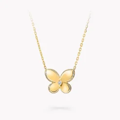 Graff Pavé Butterfly Pendant^ Yellow Gold|Butterfly
