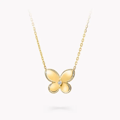 Graff Pavé Butterfly Pendant^ Yellow Gold|Butterfly