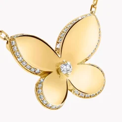 Graff Pavé Butterfly Pendant^ Yellow Gold|Butterfly