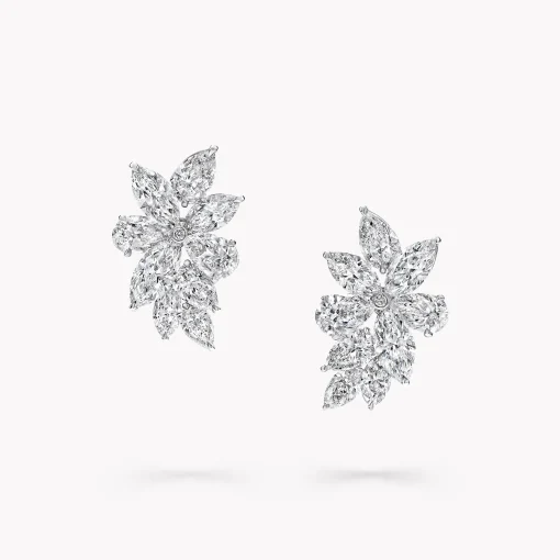 Graff Pear Shape and Marquise Cut Diamond Earrings^ White Diamond|Classic Graff