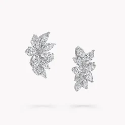 Graff Pear Shape and Marquise Cut Diamond Earrings^ White Diamond|Classic Graff