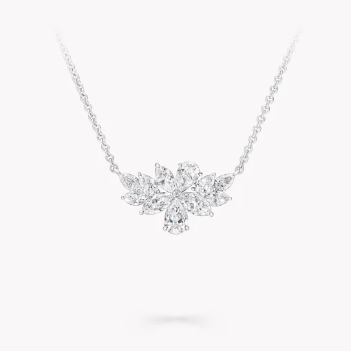 Graff Pear Shape and Marquise Cut Diamond Pendant^ White Diamond|Classic Graff