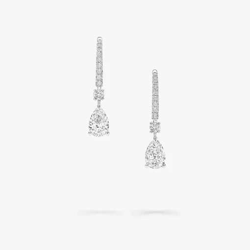 Graff Pear Shape Diamond Solitaire Earrings^ White Diamond|Classic Graff