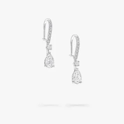 Graff Pear Shape Diamond Solitaire Earrings^ White Diamond|Classic Graff