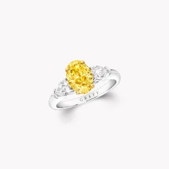 Graff Promise Oval Yellow Diamond Engagement Ring^ Oval|Promise