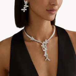 Graff Round and Marquise Diamond Pavé Butterfly Necklace^ White Diamond|Butterfly