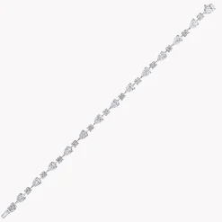 Graff Round and Pear Shape Diamond Bracelet^ White Diamond|Classic Graff