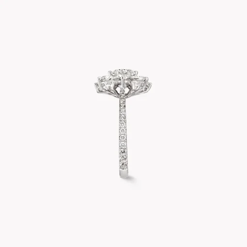 Graff Round Diamond Cluster Ring^ White Diamond|Classic Graff