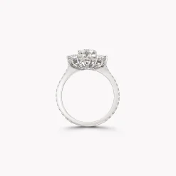 Graff Round Diamond Cluster Ring^ White Diamond|Classic Graff