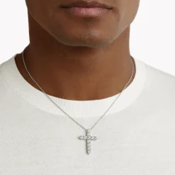 Graff Round Diamond Cross Large Pendant^ Classic Graff|Men's Jewelry