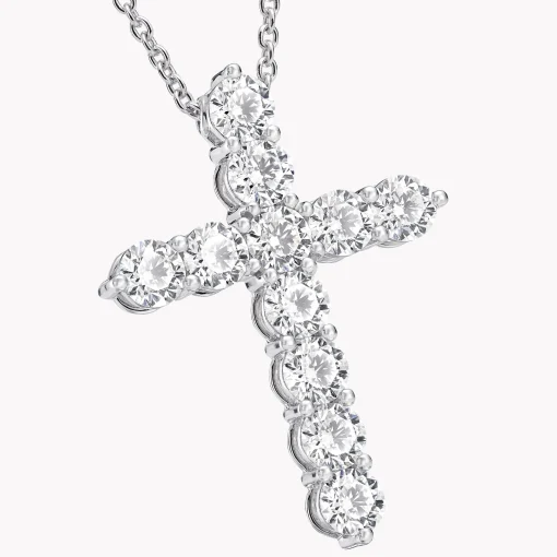 Graff Round Diamond Cross Large Pendant^ Classic Graff|Men's Jewelry