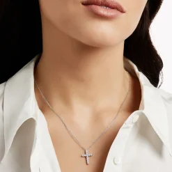 Graff Round Diamond Cross Mini Pendant^ Classic Graff|Men's Jewelry