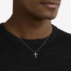 Graff Round Diamond Cross Mini Pendant^ Classic Graff|Men's Jewelry