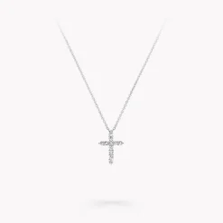 Graff Round Diamond Cross Petite Pendant^ Men's Jewelry|Necklaces & Pendants