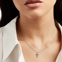 Graff Round Diamond Cross Petite Pendant^ Men's Jewelry|Necklaces & Pendants