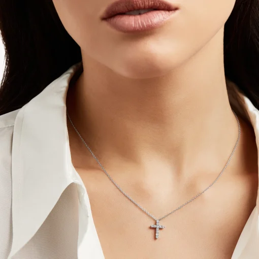 Graff Round Diamond Cross Petite Pendant^ Men's Jewelry|Necklaces & Pendants